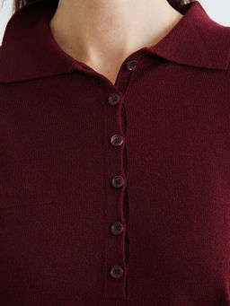 Polo Yaka Kad?n Triko Kazak