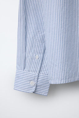 STRIPED SHIRT WITH SLOGAN - Zara фото 4