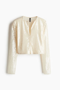 Top cropped de lentejuelas - H&m фото 5