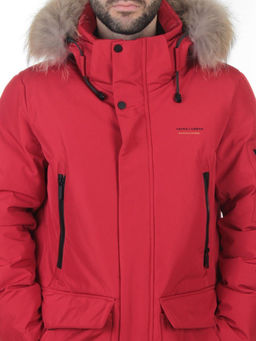 D6940 RED Куртка мужская зимняя "Аляска" (200 гр. холлофайбер)
