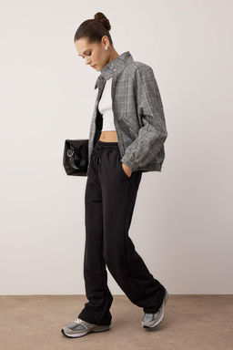 Siyah Beli Lastikli Basic Jogger Kordonlu Orme Esofman Alt? TWOAW26EA00016 - Trendyolmilla фото 7