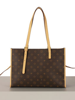 LАСCOMA сумка АС326-фигурки-кофе-рыжий эко кожа-канва