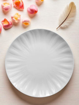 Тарелка закусочная, 20,5 см, фарфор P, белая, Волны, Floral