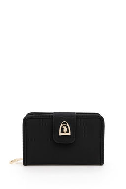 Женский черный кошелек Неожиданная скидка в корзине