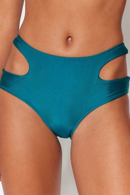 Petrol Cut Out/Pencereli Yuksek Bel Normal Paca Bikini Alt? TBESS23BA00200