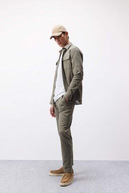 Regular Fit Normal Kesim Yazl?k Jogger Pantolon Dokuma Cepli - Defacto фото 8