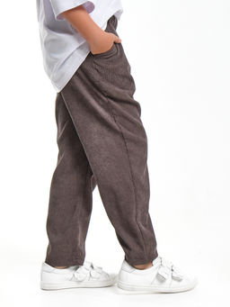 Вельветовые брюки UD 7972 коричневый - Mini maxi фото 11