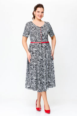 Блуза Swallow 803.2 черный+серебряный узор фото 1153