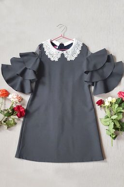 Школьное платье с добавлением вискозы для девочки Happyfox