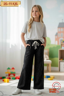 Штаны для девочки со стразами