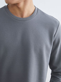 Bisiklet Yaka Erkek Sweatshirt