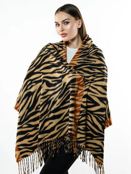 Яркий палантин с анималистичным принтом - Pretty mania фото 2