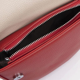 Сумка-мессенджер на магните, длинный ремень, цвет красный/бежевый - Simaland фото 3