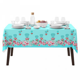 "Корзины" Скатерть 240х145см, длина стола до 200см, на 10-12 персон, хлопок "Премиум" 186г/м2, "Домашняя мода" (Россия)