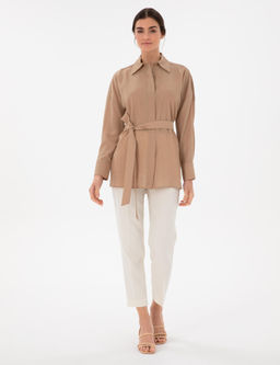 Bej Oversize Uzun Kollu G_mlek - Pierre cardin фото 4