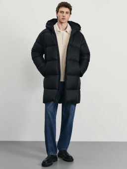 Длинный пуховик с водоотталкивающим эффектом / Zarina