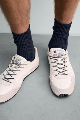 CHAMPION ® X ZARA LEATHER TRAINERS  фото 3