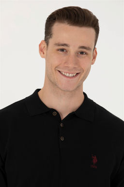 U. S. Polo Assn Мужской черный базовый свитер - U.s. polo assn фото 9