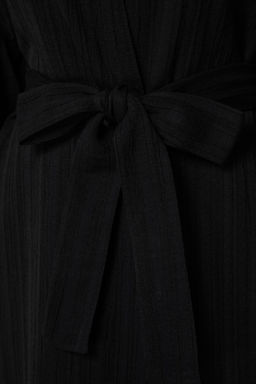 Ekru Kusakl? Maxi Dokuma Volanl? Keten Kar?s?ml? Plaj Kimono&Kaftan TBESS23KM00028 - Trendyolmilla фото 16