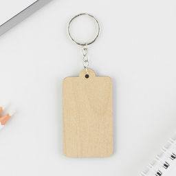 Цена за 2 шт. Брелок для ключей деревянный «Я всегда права», 6,9 х 3,9 см