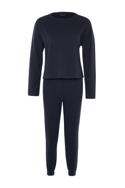 Trendyolmilla Lacivert Waffle Kumas Orme Pijama Tak?m? THMAW23PT00021  фото 7