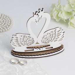 Подставка для колец Лебеди, 17х7х13,5 см, белый - Simaland фото 2