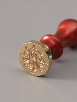 Печать для сургуча с пластиковой ручкой «Буква H на вензеле», 2.5×2.5×6.3 см