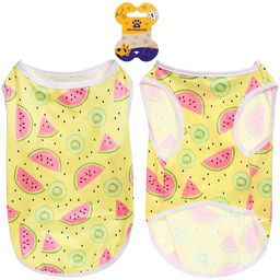 Цена за 2 шт. Майка для собак и кошек мелких и средних пород "БРО на стиле", арбузики, размер ХL (длина спинки 36см, объем груди 43см, от 9 до 12кг)