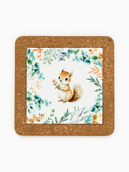 Подставка под горячее керамическая Белочка, 19.5 см