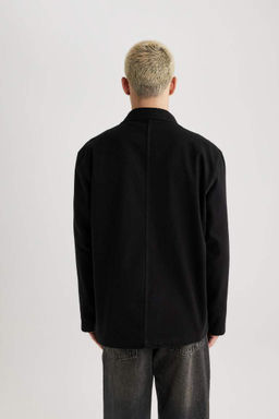 Хлопковая рубашка с длинными рукавами Relax Fit - Defacto фото 9