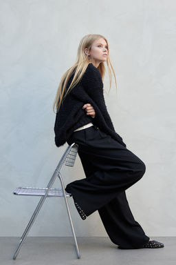 Jersey en punto efecto pelo