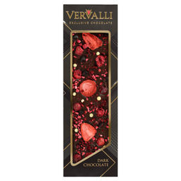 Шоколад темный с украшением Малина, клубника, клюква, 110 гр , ТМ VERVALLI