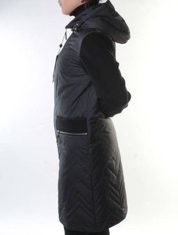 8855 BLACK Пальто зимнее женское (200 гр. холлофайбер)