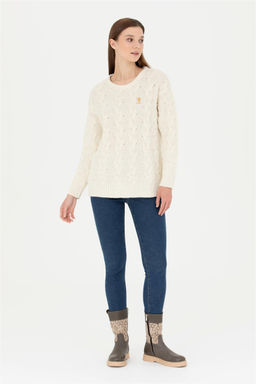 Женский свитер из каменного меланжа - U.s. polo assn фото 4