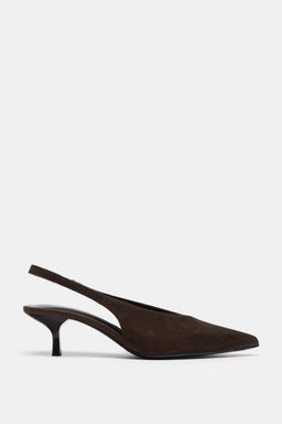 SLINGBACK KITTEN HEEL SHOES - Zara фото 10