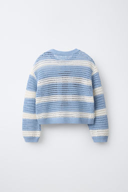 JERSEY PUNTO RAYAS N?MERO / Azul pastel - Zara фото 2