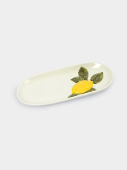 Блюдо, 32х16 см, фарфор P, овальное, молочное, Лимон, Limoncello - Anna lafarg фото 2