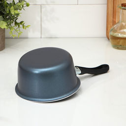 Ковш алюминиевый, 900 мл, пластиковая ручка, антипригарное покрытие, цвет синий