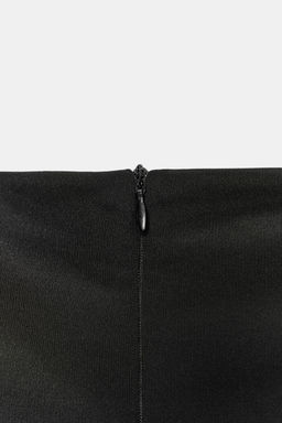 LONG CONTRAST TULLE DRESS - Zara фото 7