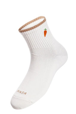 Носки средней длины Молочный