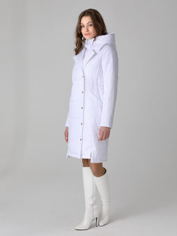 24328 Полупальто дем. белый - Dizzyway фото 2