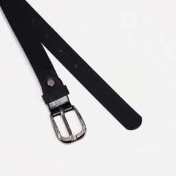 Ремень женский, ширина 2,2 см, винт, пряжка металл, цвет чёрный - Simaland фото 2