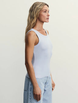 Базовая майка с вырезом халтер / Zarina  фото 4