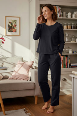 Antrasit Fitilli Orme Pijama Tak?m? THMAW21PT0009