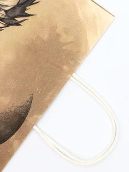 Цена за 2 шт. Пакет подарочный крафт Самому сильному 26?11?32 См