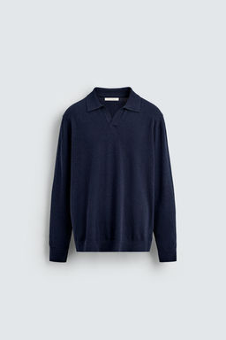 TEXTURED KNIT POLO SHIRT - Zara фото 6