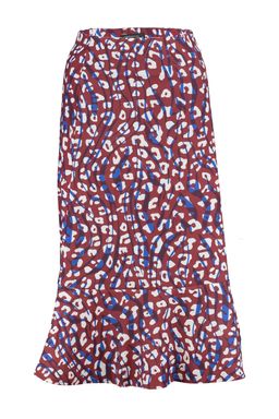 TRENDYOLMILLA Cok Renkli Ucu Volanl? Viskon Kumasl? Hayvan Desenli Midi Dokuma Etek TWOSS19FG0026  фото 6