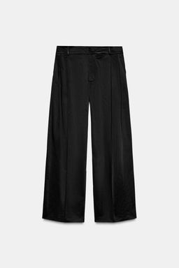 ZW COLLECTION SATIN TROUSERS WITH DARTS - Zara фото 9