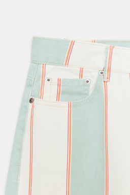 JEANS ZW COLLECTION TAPERED TIRO MEDIO RAYAS / rayas