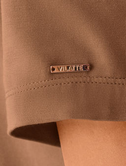 VILATTE / Футболка из премиального хлопка с эластаном  фото 3